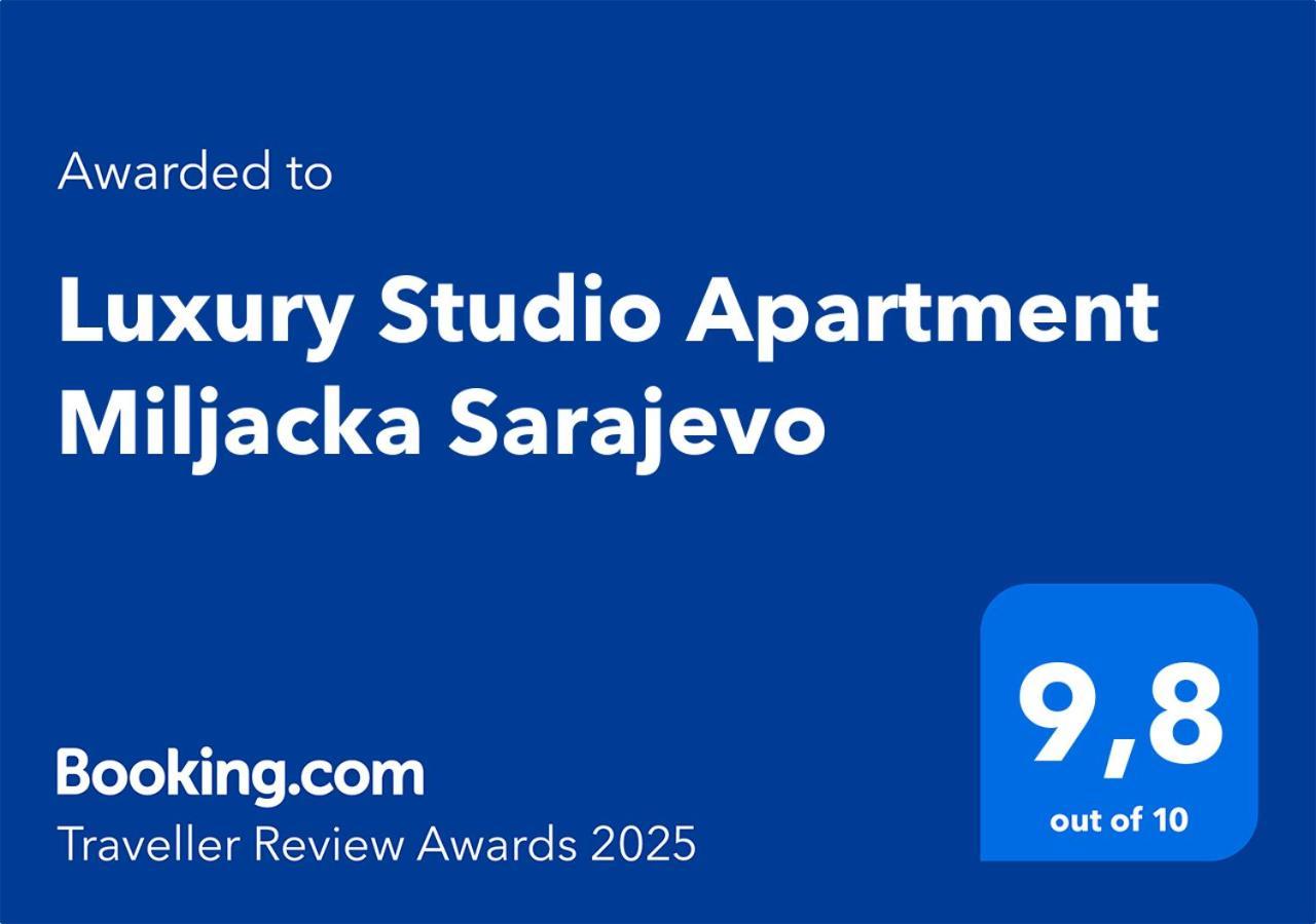 Luxury Studio Apartment Miljacka Szarajevó Kültér fotó